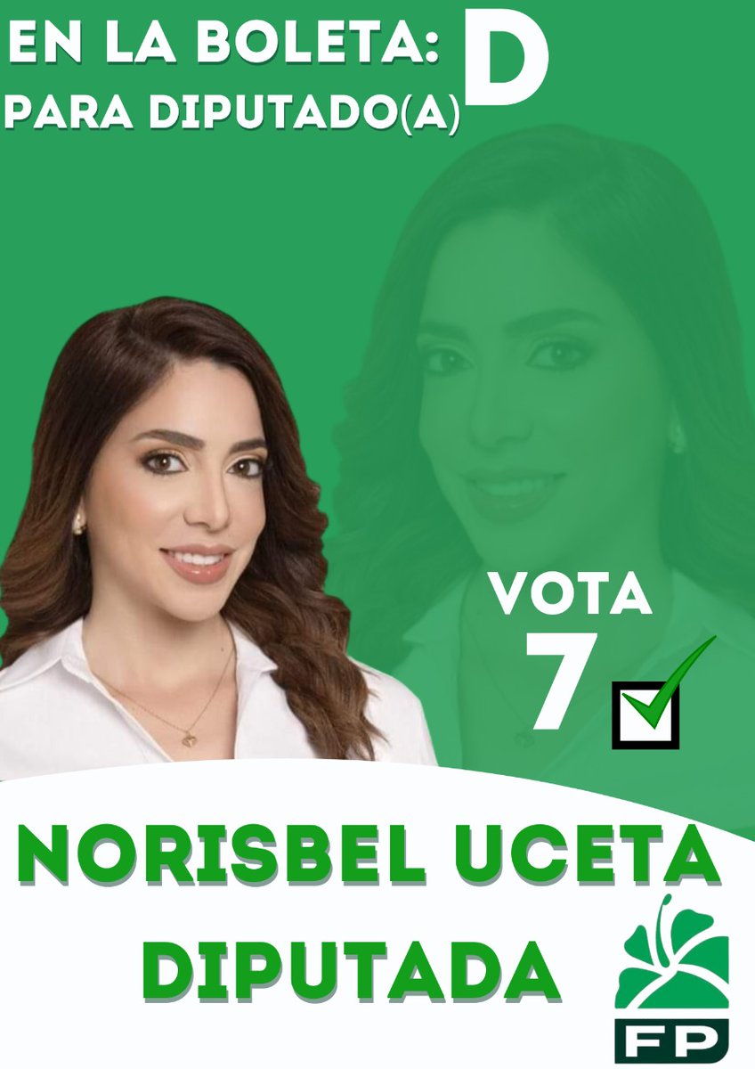 @NorisbelUM “Con esta candidatura surge la oportunidad de un nuevo liderazgo para crear un espacio competitivo en la confrontación de nuestras ideas y propuestas legislativas. En la boleta de los diputados de la #FP #Vota7 #NorisbelDiputada Vision+Desarrollo #SantoDomingoOeste