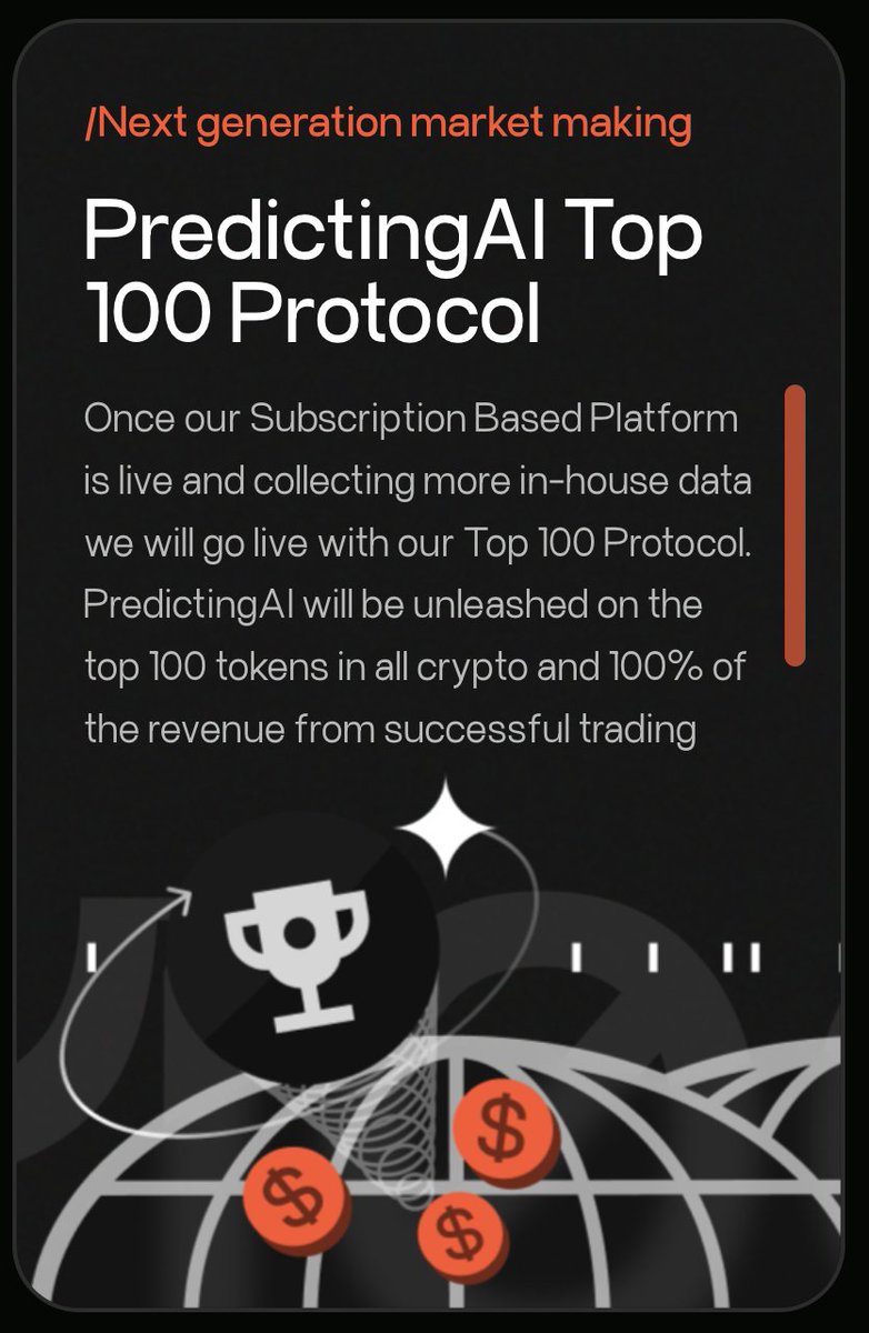 ChadCaff's tweet photo. The market is starting to find out about @PredictingAI and their unique suite of AI revenue-generating products that will be offered

Soon $PREAI will be everywhere https://t.co/qdcB0sck5w