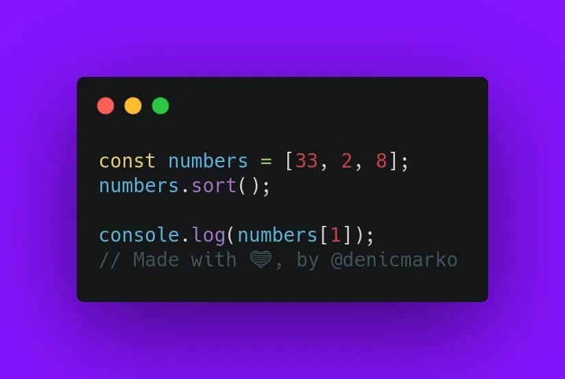 Javascript Quiz!

Do you know what will be the output of this code?
Comment below.