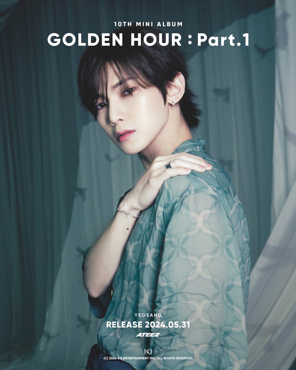 [📷] ATEEZ(에이티즈) GOLDEN HOUR : Part.1 Concept Photo 3 ⠀ #YEOSANG #여상 ⠀ 2024. 05. 31 RELEASE ⠀ #ATEEZ #에이티즈 #GOLDENHOUR #GOLDENHOUR_Part1