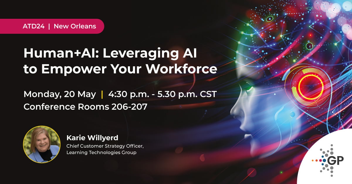 Are you planning to attend the ATD conference in New Orleans on May 20th? Don’t miss the opportunity to join Karie Willyerd and explore AI’s transformative potential for enhancing human performance. #ATD24 #HumanPlusAI #Collaboration #InclusiveLearning