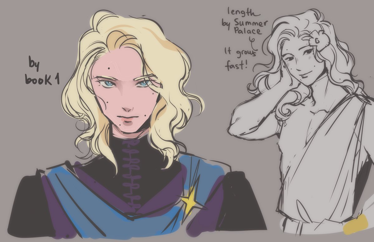 a small taste of long haired laurent 💇