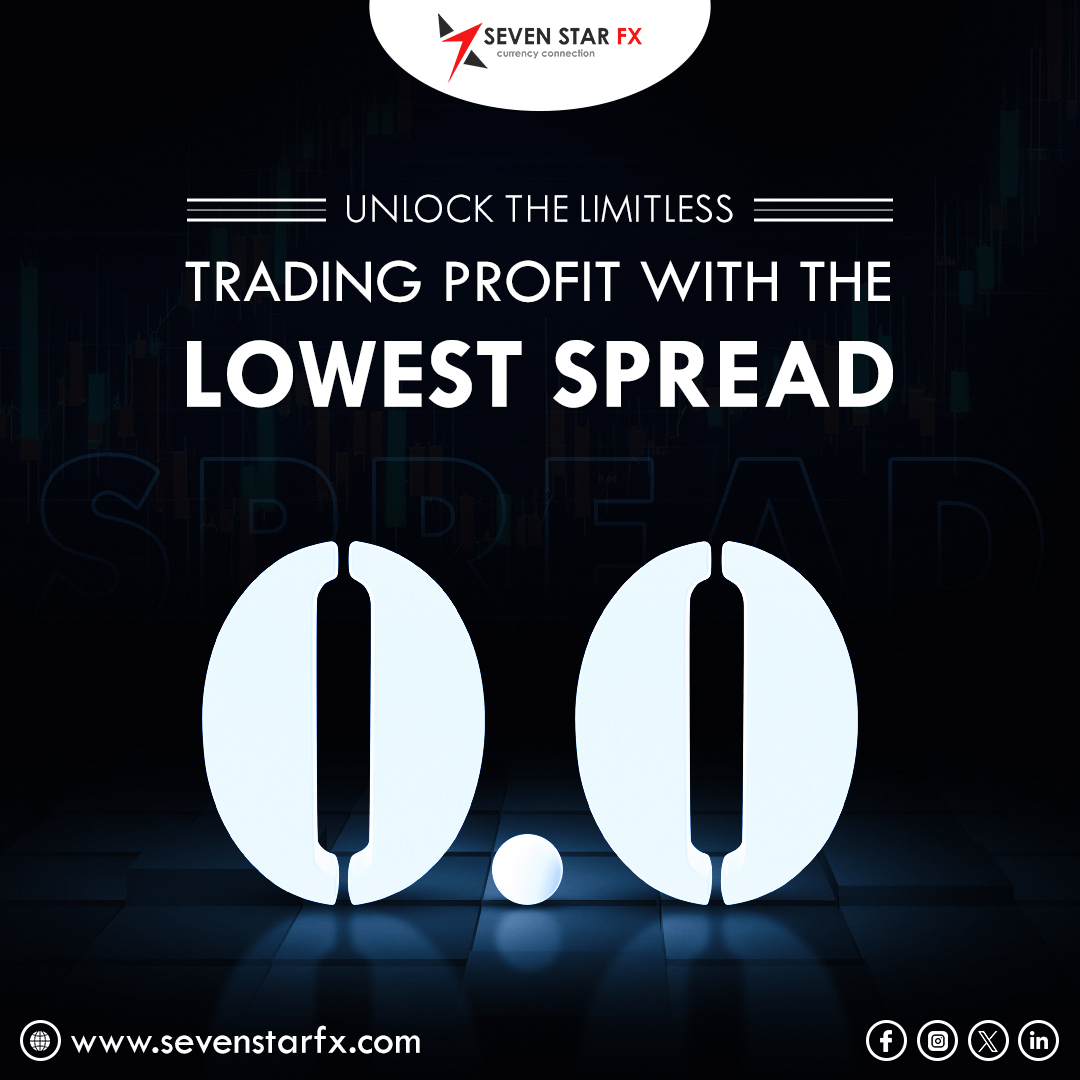 Maximize your trading potential with minimal spreads! Unlock limitless profits with our lowest spread offers. #Trading #LowSpread #ProfitPotential #CopyTrading #Forex #SevenStarFX