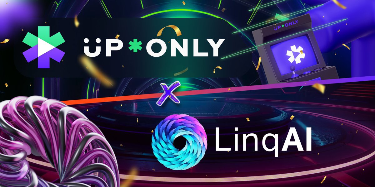 🤝 @UpOnlyOfficial is now partnering with @Linq_AI.

🦾 Through the utilization of #UpOnly's W3aaS products, #Linq aims to enhance its AI services, while #UpOnly will integrate AI into the $UPO ecosystem with $LNQ's assistance.

🔽 VISIT
uponly.com