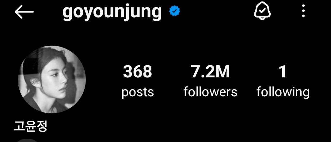 Happy 7.2M followers user #GoYounJung #고윤정 💜💜