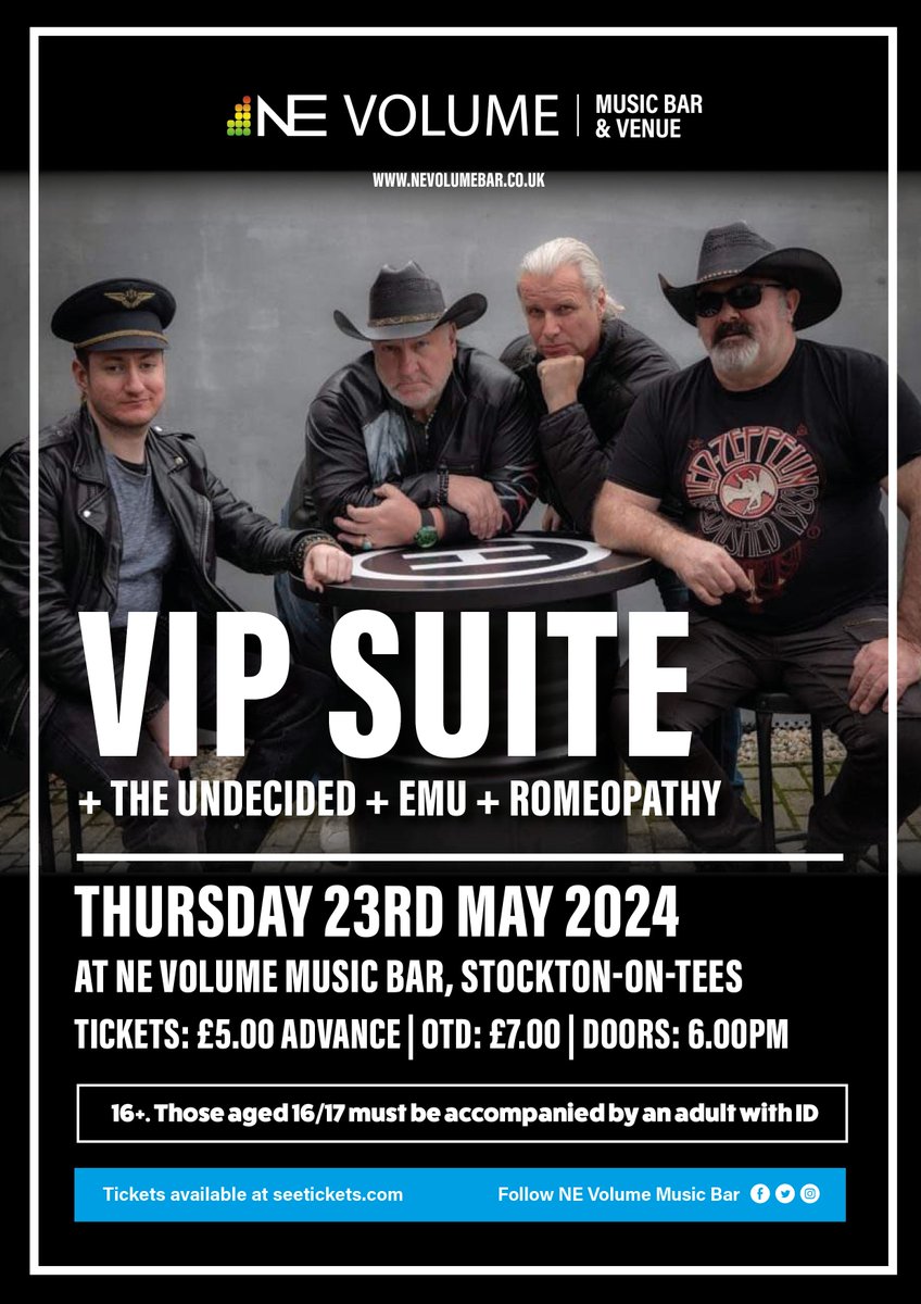 *Gig Announcement* We're elated to announce a bit of a rock mash-up on the 23rd May! Tickets: seetickets.com/event/vip-suit…