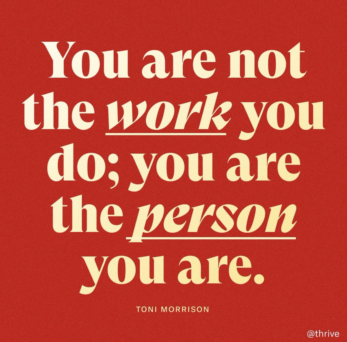 👉🏽 Even if you are passionate about work…

👉🏽 It is essential to have an identity outside of work.

💡You are not the work you do. You are the person you are. 

👉🏽 Don’t lose yourself in your work.

#MentoringMonday 
#ThriveInGI 

<a href="/AmCollegeGastro/">ACG</a>