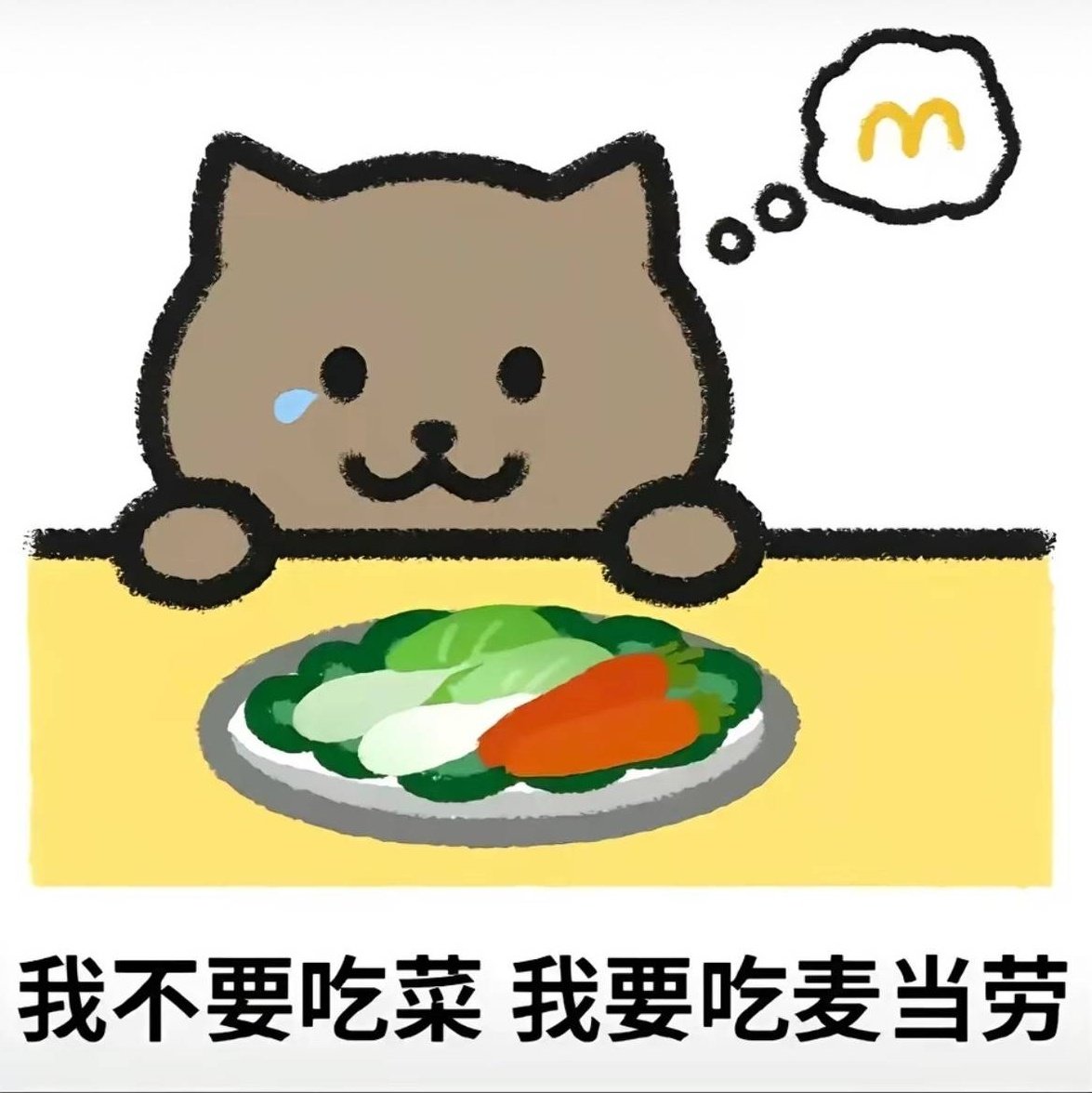 <a href="/nessiejudge/">Nessie Judge</a> dan ini avatar wechat 胖猫 fatcat terakhir kalinya yang artinya:
"aku gak mau makan sayur 😿 aku mau makan Mcd"