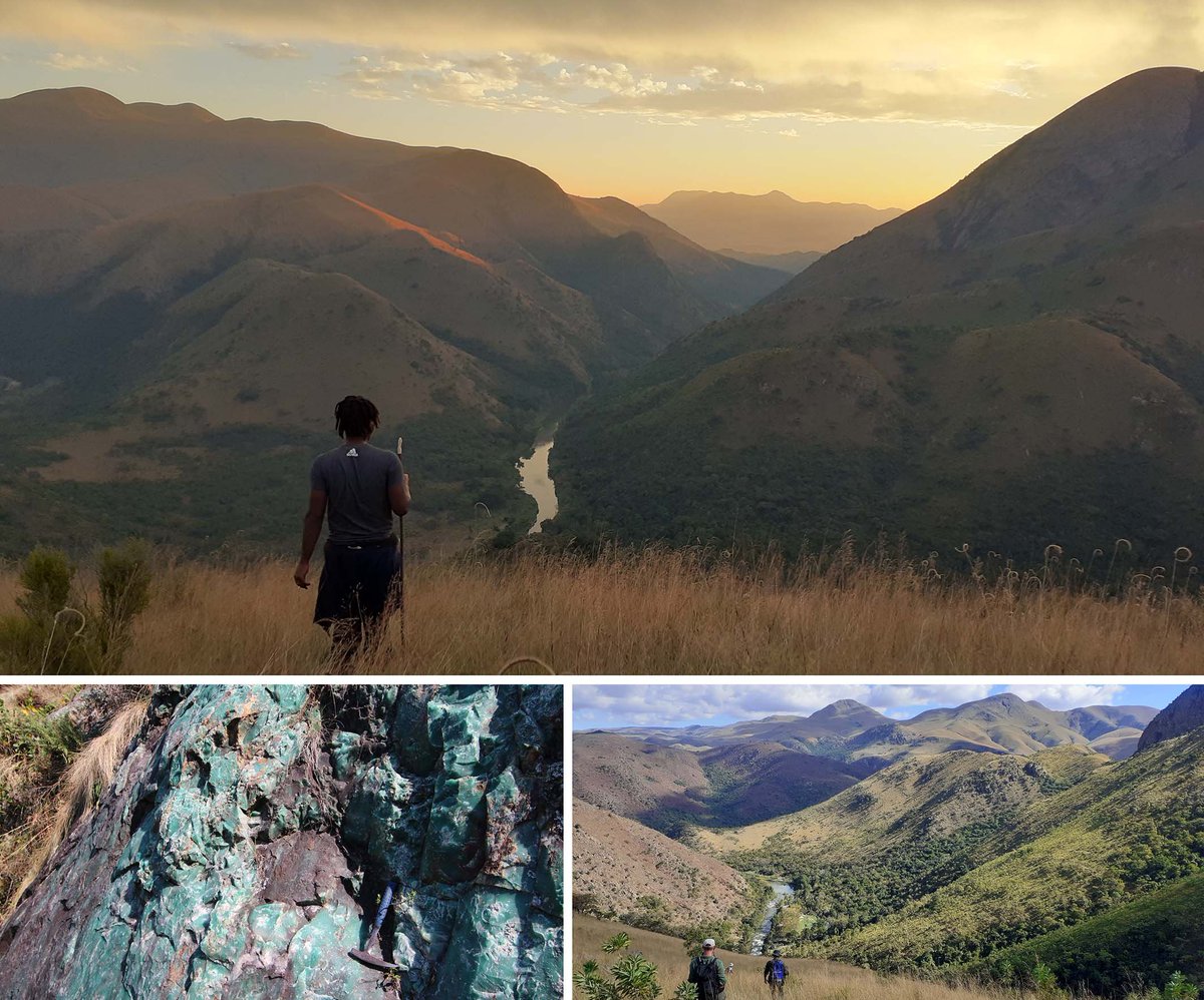 In 2021 #Saraswazi undertook a survey in the Mgwayiza Valley #Eswatini. Besides countless #StoneAge and #IronAge sites we documented a #GreenChert outcrop, used by people for more than 40.000 years for the production of #StoneTools. @geobiodiversity @dai_weltweit @JorgLinstadter