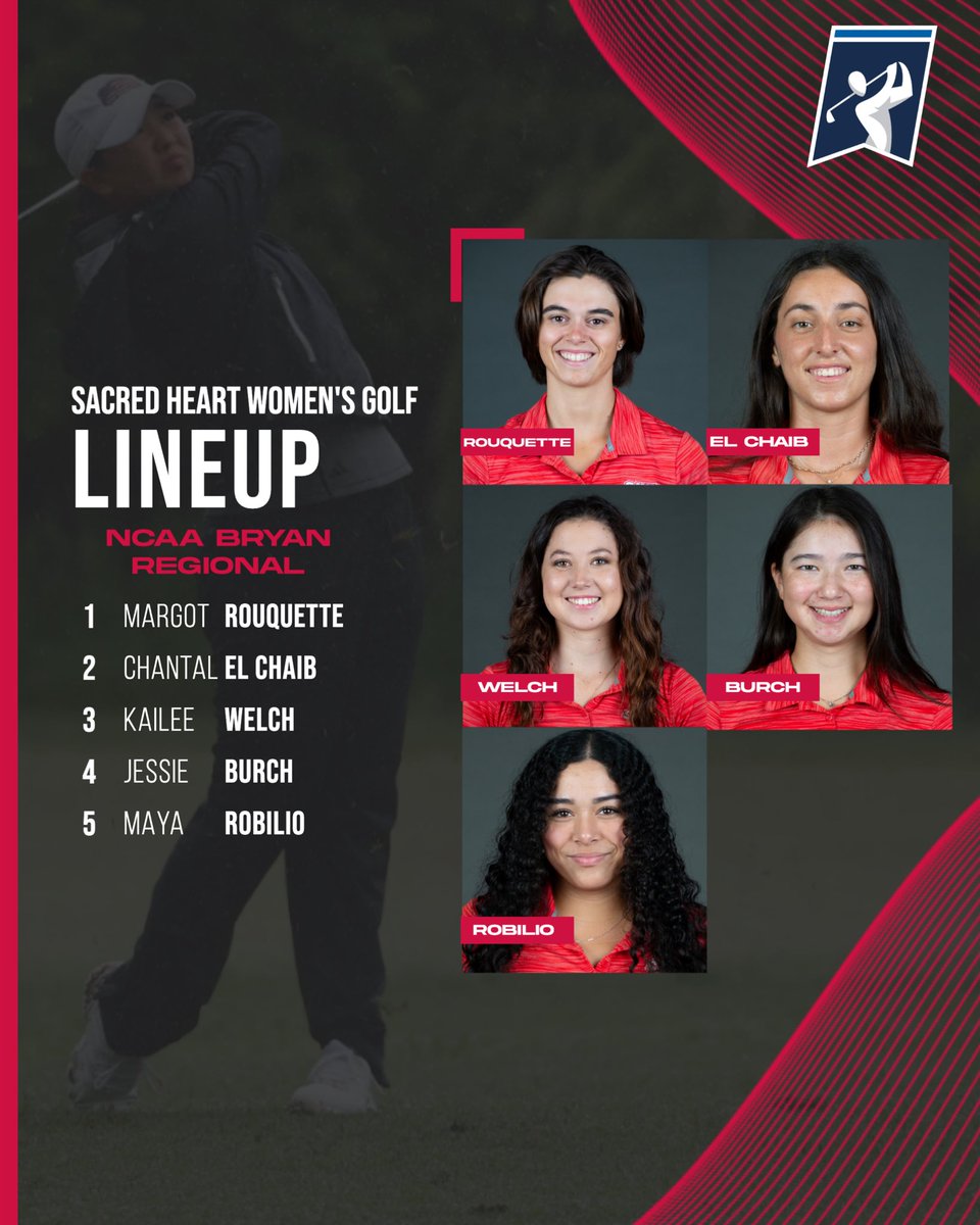 The NCAA Bryan Regional starts TODAY!!
 
Here is our lineup for the event 🤩
 
⛳️: Traditions Club GC
📍: Bryan-College Station, Texas
📊: tinyurl.com/3x366ukm

#WeAreSHU