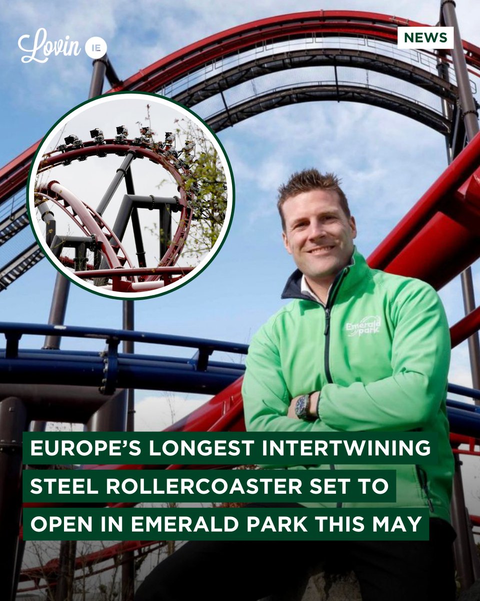 We've heard that Meath is full of big rides, but this takes the cake ⁠ Emerald Park have officially announced the grand opening of its two highly anticipated rollercoasters on May 22nd. Dubbed 'Na Fianna Force' and 'The Quest', these intertwining steel rollercoasters are set to…