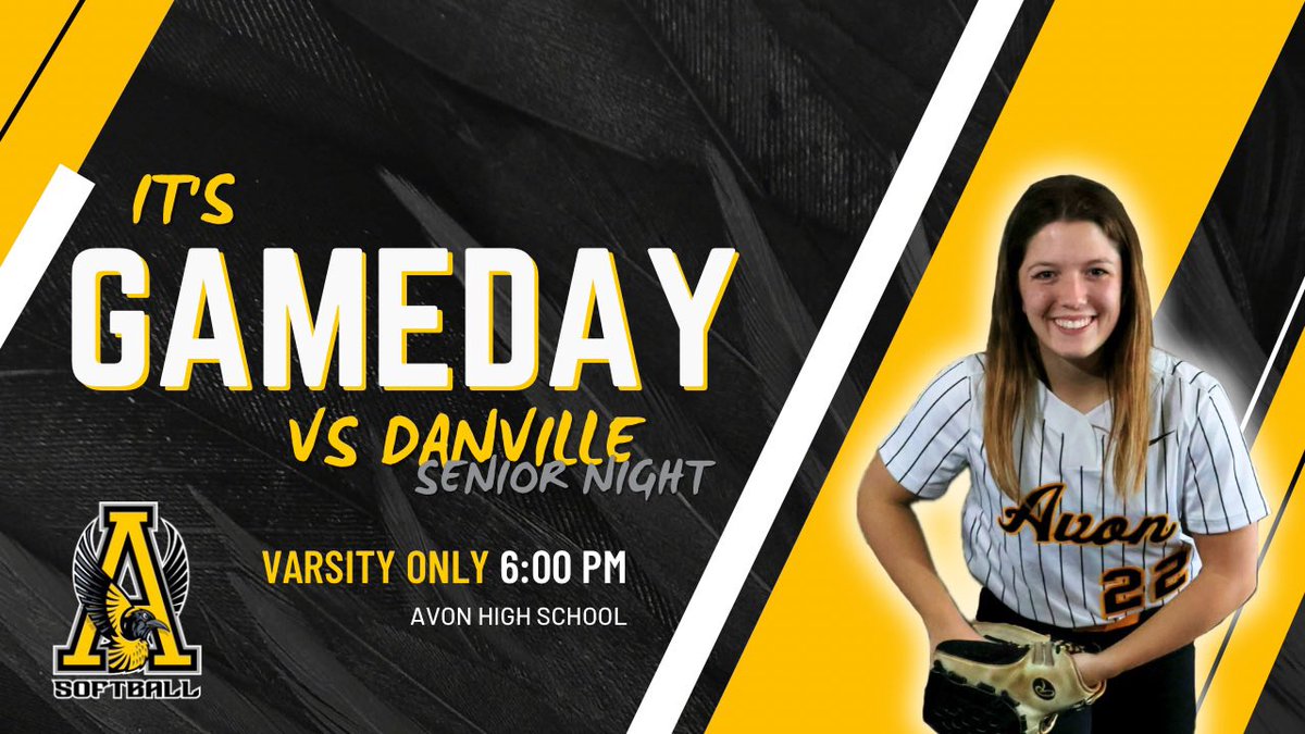 Lots to celebrate tonight! Come support! 🥎🏠🎓 #seniornight