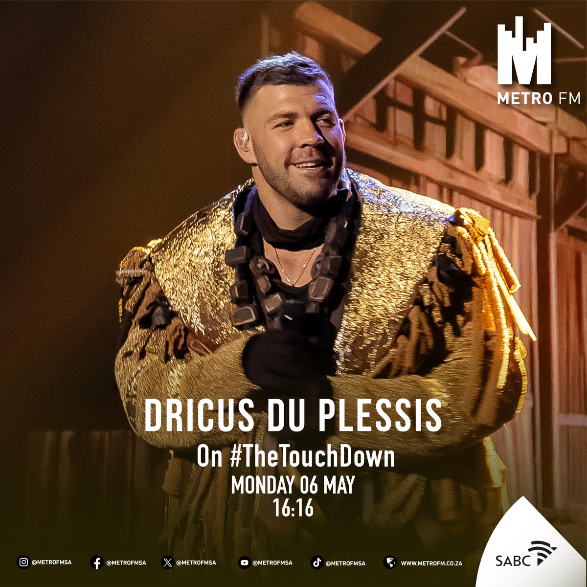 We catch up with UFC world champ @dricusduplessis at 16:16 to chat all things @MaskedSingerZA @SABC3 #TheTouchdown