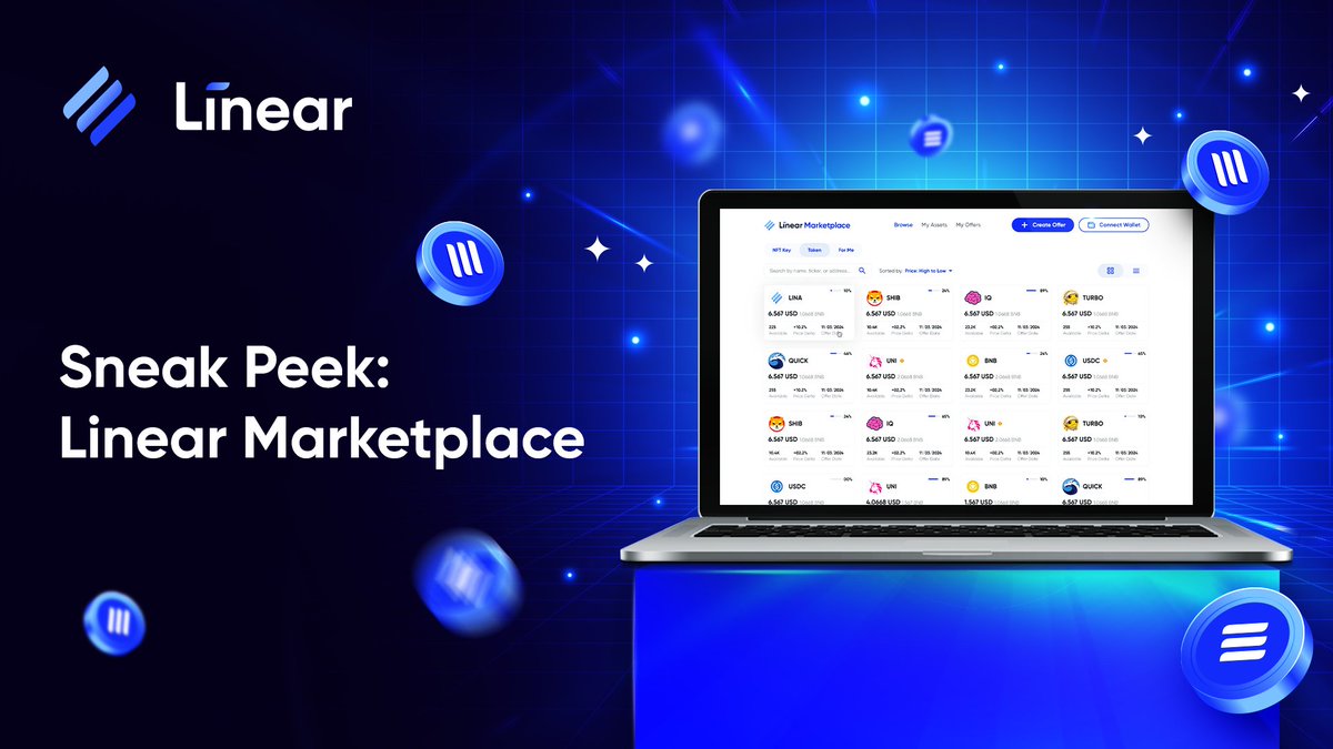 🚀 ICYMI: Get a sneak peek at the upcoming #Linear Marketplace! ✨ Peer-to-Peer Token Sales - Perfect for trading new or illiquid tokens without impacting market prices. Ideal for early access before CEX/DEX listings. 💫 Crowd Fill Option - Allows projects to raise development