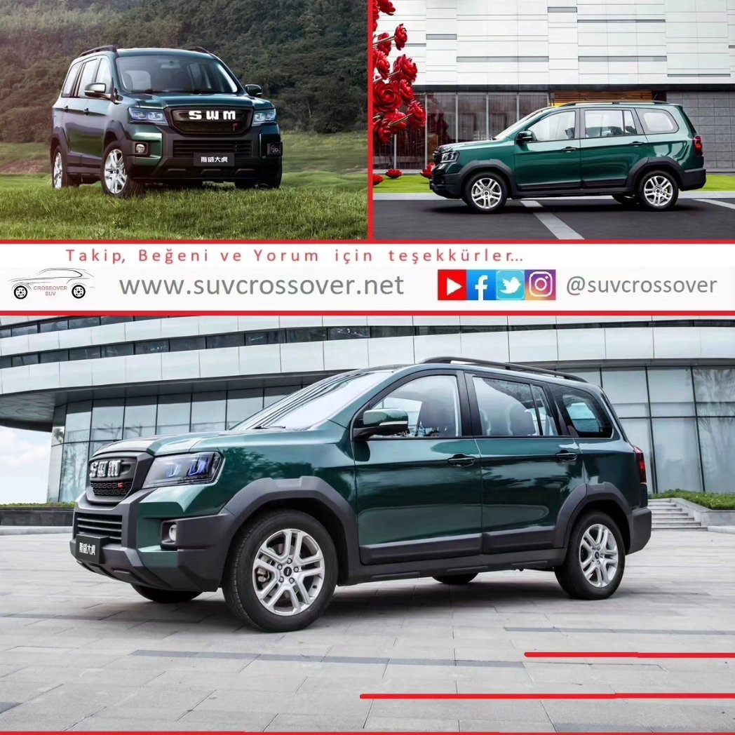 SWM G03F 1 milyon liraya 7 koltuklu 110 PS SUV.

￼suvcrossover.net

#SUVcrossover, #cars, #carinstagram, #instacar, #osmanyavuz, #osmandannameler, #carpics, #carpictures, #electricvehicle, #electriccars, #hybridcars, #keşfetteyiz, #keşfet, #kesfet, #beniöneçıkar,