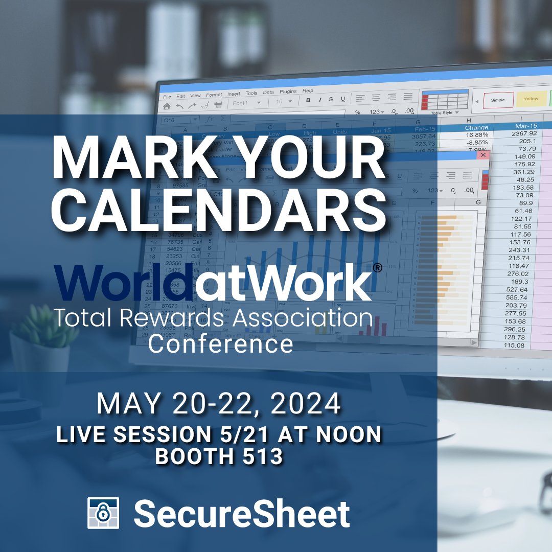 MARK YOUR CALENDARS: May 20-22, 2024

Join us at the WorldatWork Total Rewards Conference in Cincinnati for solutions to your compensation management hassles.

Check out our LIVE session on Tuesday, 5/21 & BOOTH 513 in the conference hall.
totalrewards.worldatwork.org