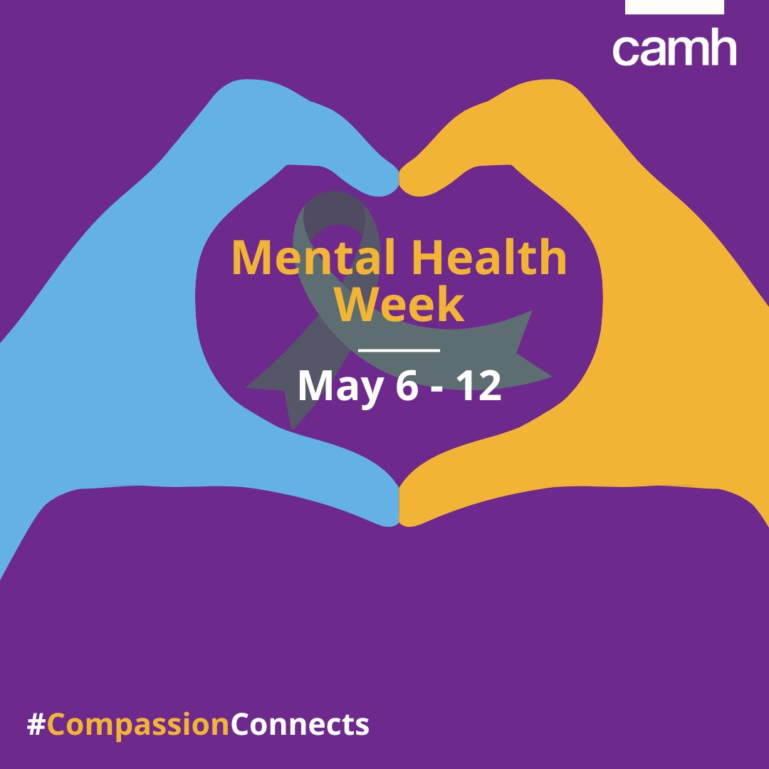 1 in 5 Canadians experience mental illness in any given year. We know that leading with compassion, empathy and understanding is the best way to support #MentalHealth and reduce the #stigma associated with mental illness and #addiction. #CompassionConnects #MentalHealthWeek