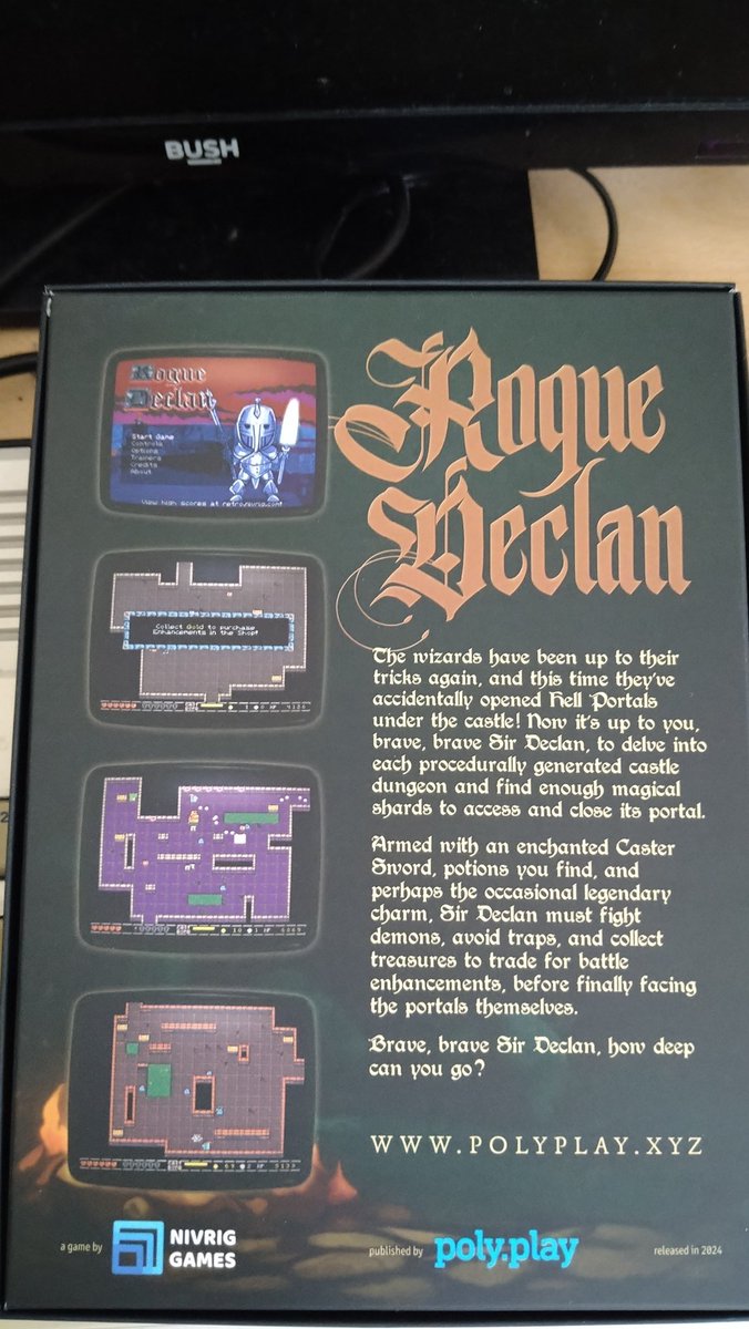 Received my boxed copy of Rogue Declan in its #Amiga CD32 form last week. Top quality game and production in this package, great work from @nivrig and @polyplay_xyz #retrogaming #AmigaReposts