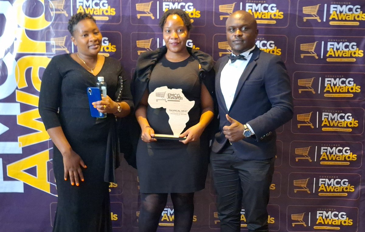 TropicalHeatGrp's tweet photo. Exciting News π! We're super thrilled to have been named the Spice Brand of the Year at the FMCG Consumer Awards π! We wish to extend our heartfelt gratitude to you, our loyal customers for choosing Tropical Heat as their culinary brand of choice!
#fmcgawards #awards https://t.co/uCLZtxYnSF