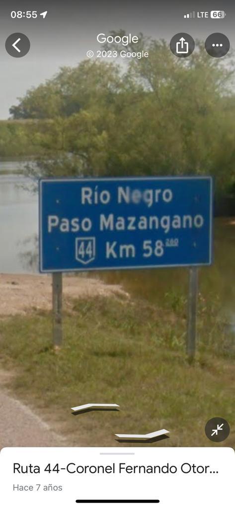🚨⚠️CAUCE CRECIDO⚠️🚨 🚫RUTA CORTADA🚫 📍Ruta 44 km 58 - Río Negro Respete la señalizacion, no se arriesgue a cruzar cauces crecidos.