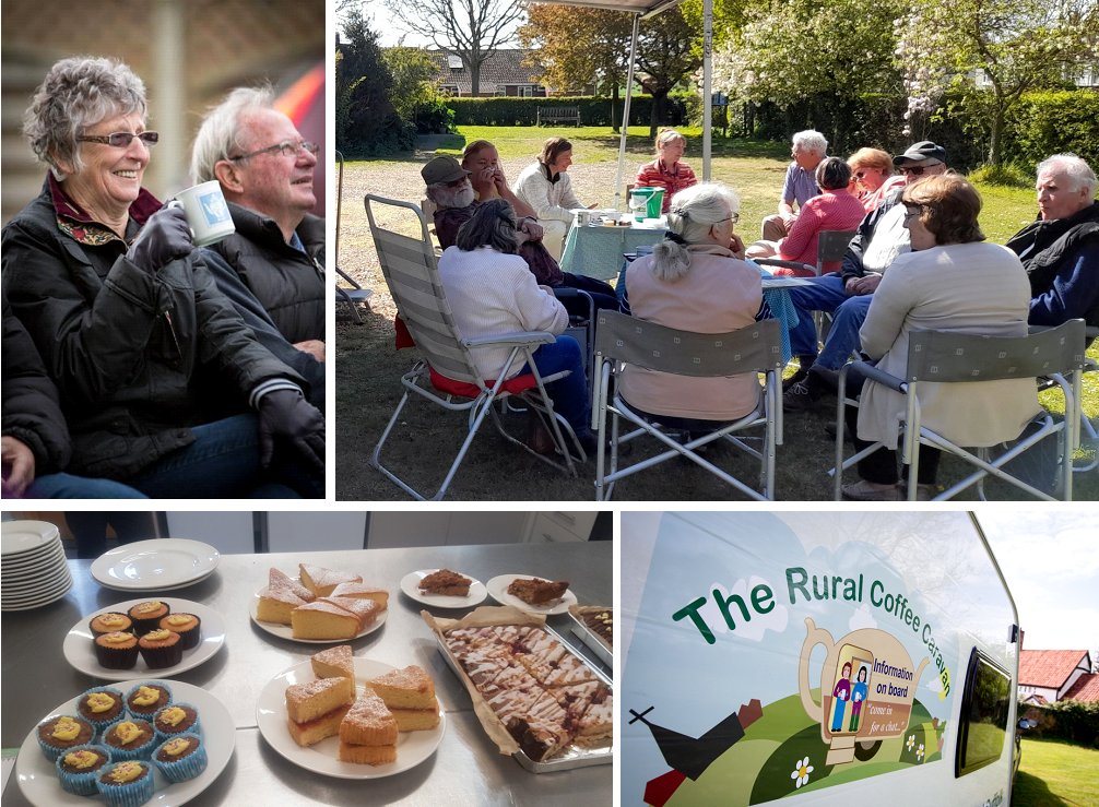 Our Suffolk village visits are all about bringing people together for some much-needed-company. Everyone is welcome! Share a good natter, enjoy a cuppa & cake. Check our all our up & coming visits: ruralcoffeecaravan.org.uk/events/
