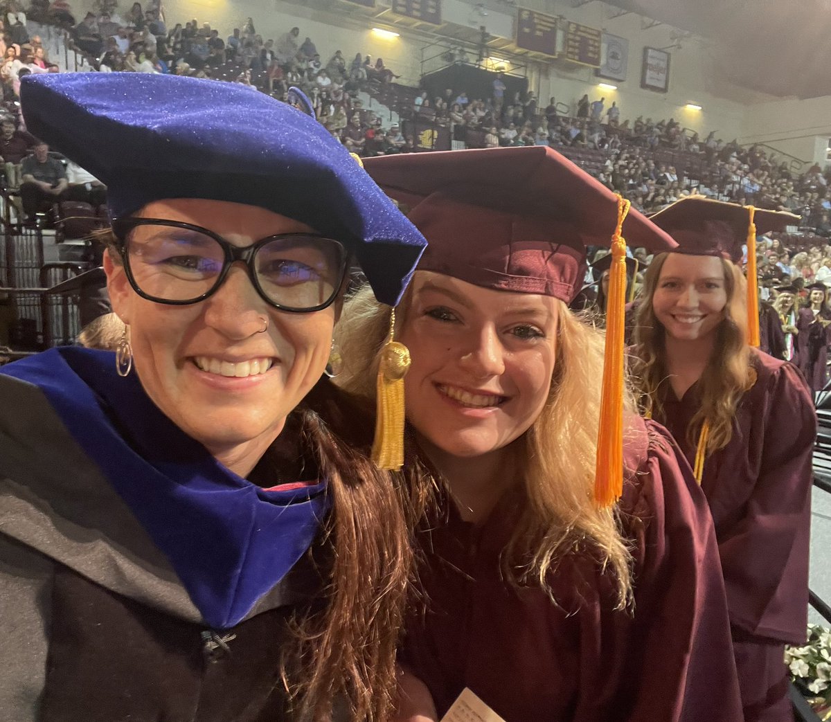 Our graduates celebrate in such fun and creative ways! Repping student groups and special classes on the their gowns; utilizing the climbing wall and selfies on the stage with faculty! FINISHED IN FINCH! 🔥👆🎓 @cmuniversity @cmuehs @cmualumni