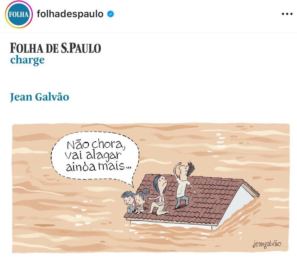 Inacreditável a charge da Folha de São Paulo. Isso não é liberdade de expressão.
