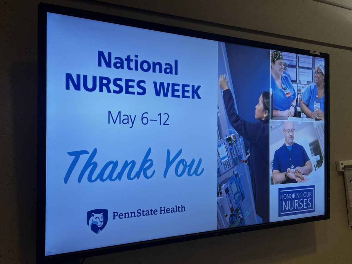 During #NationalNursesWeek, I want to extend my deepest gratitude to the incredible @PennStHershey nurses I have the privilege to work alongside. Your dedication, compassion, and expertise make an immeasurable impact on our patients every day. Thank you for all that you do!