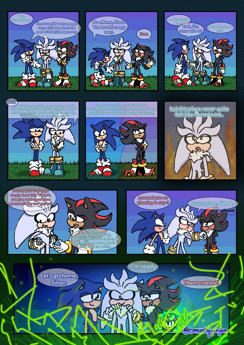 🌻Silver’s Garden Part 6/6🌻 

I’ll likely return to this in the future, calling it “Silver’s Garden AU,” with adorable snapshots of their lives ❤️ 

#SilverTheHedgehog #SonicTheHedgehog #ShadowTheHedgehog #shadilver #sonadow #sonilver #sonadilver #soniccomic #sth #sthfanart