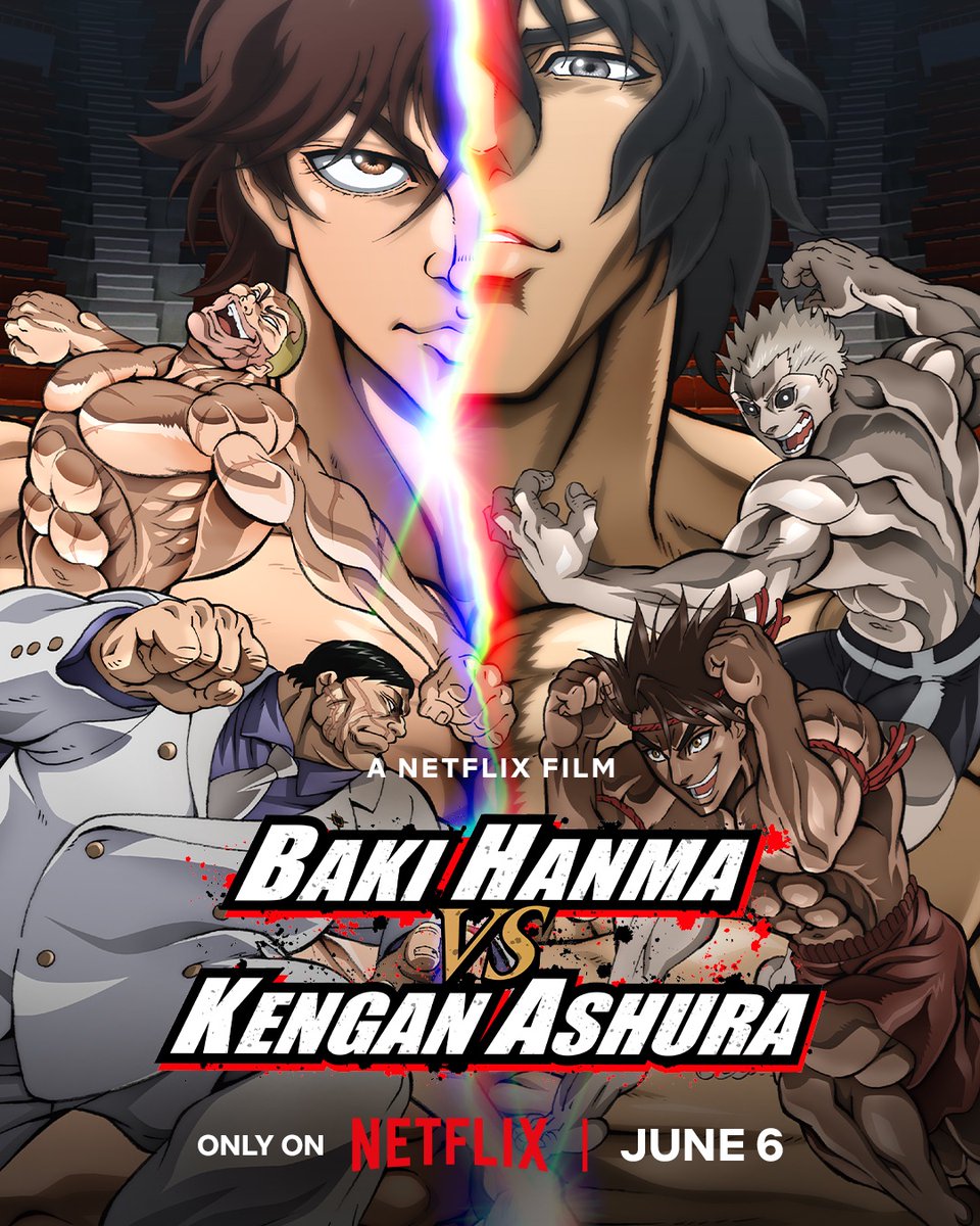 📸 ¡También se ha revelado una nueva imagen promocional para 'Baki Hanma VS Kengan Ashura'!

💪🏻 ¿Preparados para este duelo de titanes de las artes marciales?

@baki_anime @kengankai 
#BakiKengan