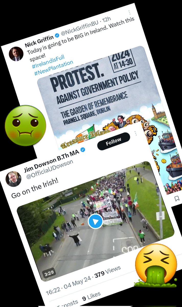 Look at all the love and best wishes to the #IrelandBelongsToTheIrish #IrelandIsFull hatemongers for today's sirkkkus from their Bitter Orange comrades & patrons. 
#FarRight #TRAITORS assembling, not patriots.