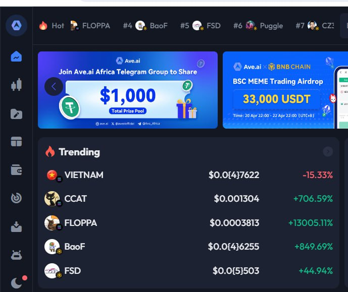 $FLOPPA just entered <a href="/AveDexCom/">AveDex</a>  trending! Asian whale you are welcome here ❤️

avedex.cc/token/AdMf7TVN…

$SOLANA #FLOPPA #SOLANAMEMES #AVEDEX