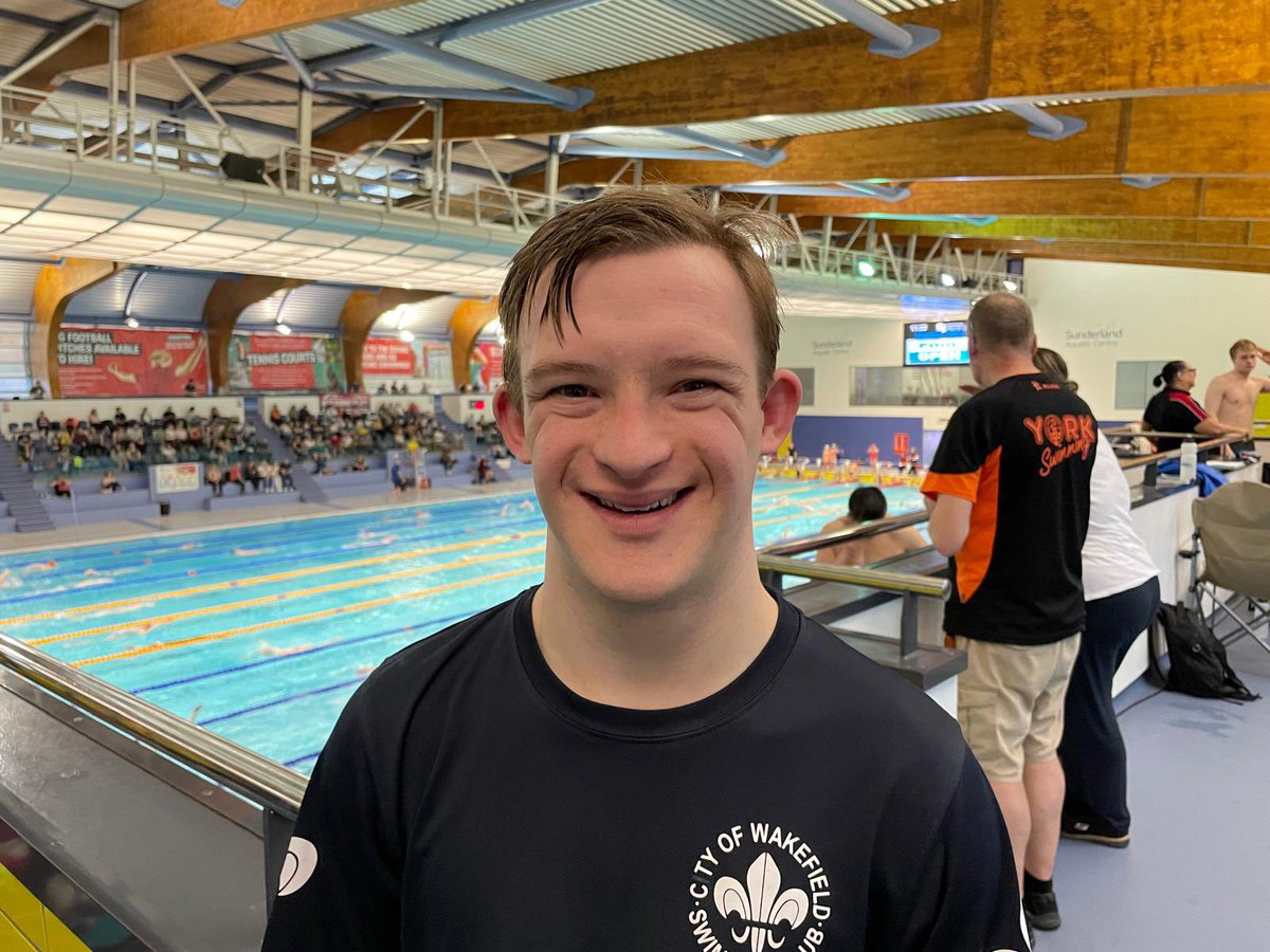 Thomas Raddings competing @asanortheast Youth/Open LC Championships 2024 at Sunderland Aquatics Centre Best of luck Thomas #S14 #DownSyndromeSwimming #Paraswimming #Swimming
