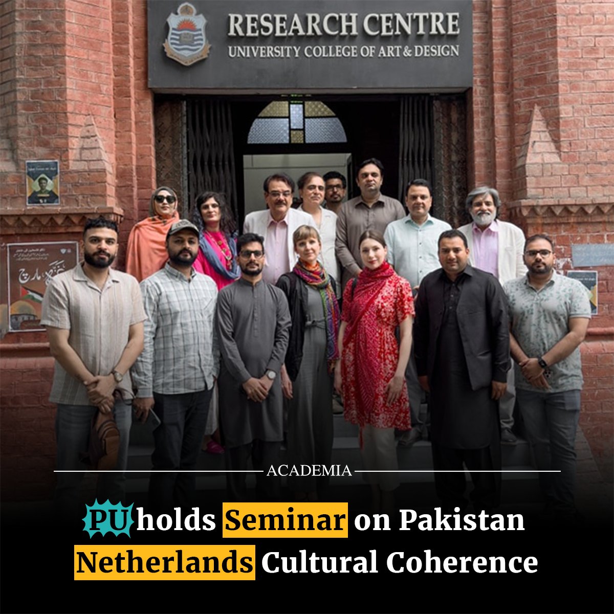 The University of Punjab @PU_OfficialPK Department of Graphic Design recently hosted an enlightening international #seminar focusing on the cultural #coherence between #Pakistan and the #Netherlands. The #event, organized with the collaboration of the Netherlands Embassy…