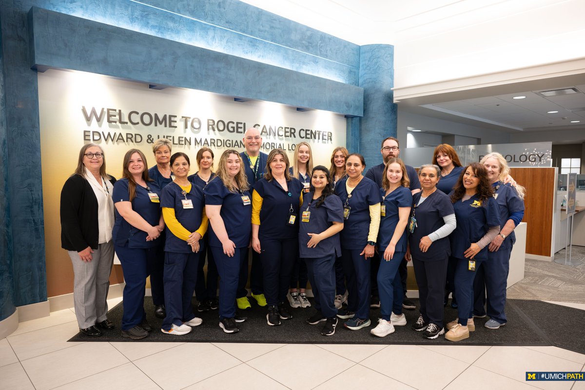 Congratulations to the Cancer Center Phlebotomy team for their nomination for the HOPE Award. Thank you to all our phlebotomists for your dedication to serving our patients and their families every day! #UMichPath