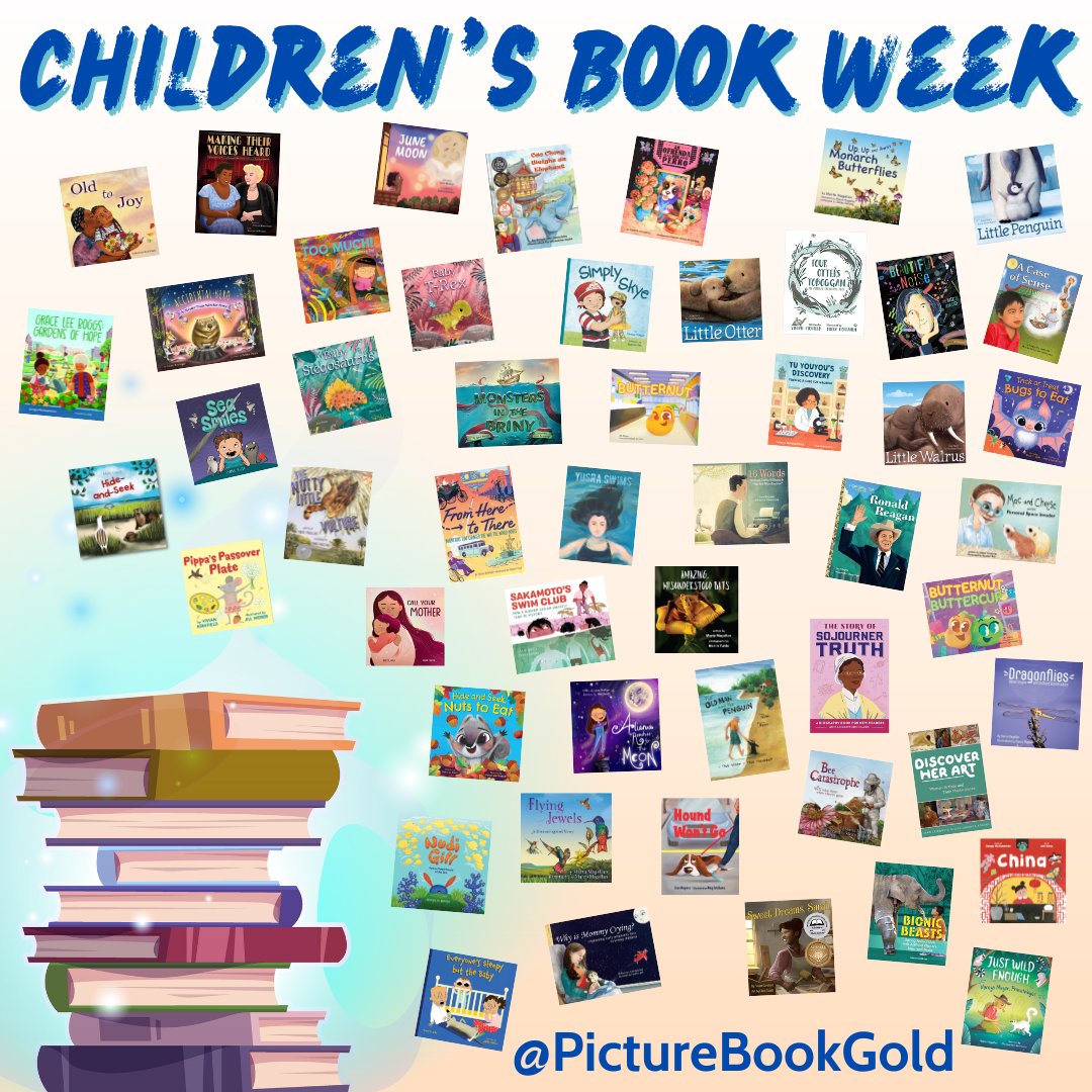 🎉 Happy #ChildrensBookWeek! 📚Embrace the wonder of books that ignite imaginations and mold young minds. Dive into captivating tales from @PictureBookGold members🌟 ✨No rules, just read! Let's celebrate with endless stories and boundless imagination. 📗everychildareader.net/cbw/