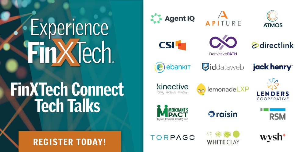 Join us at #FXT24 to see our exclusive FinXTech Connect Tech Talks! Register today: finxtech.com/event/experien…

@DerivativePath @LendersCoop  @merchantspact @Raisin_EN @RSMUSLLP @torpago @We_Are_Wysh