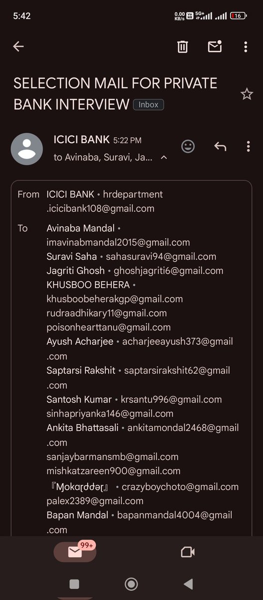 Another scam Please take action ICICI BANK.
Another job scam, look at the email id 🤣

Scammer Name - HR KARTHIK (7980230441)

@ICICIBank
@ICICIBank_Care @ICICI_Direct @ICICIDirectcare @cyberabadpolice @Cyberdost @GagandeepNews @teztarrardelhi