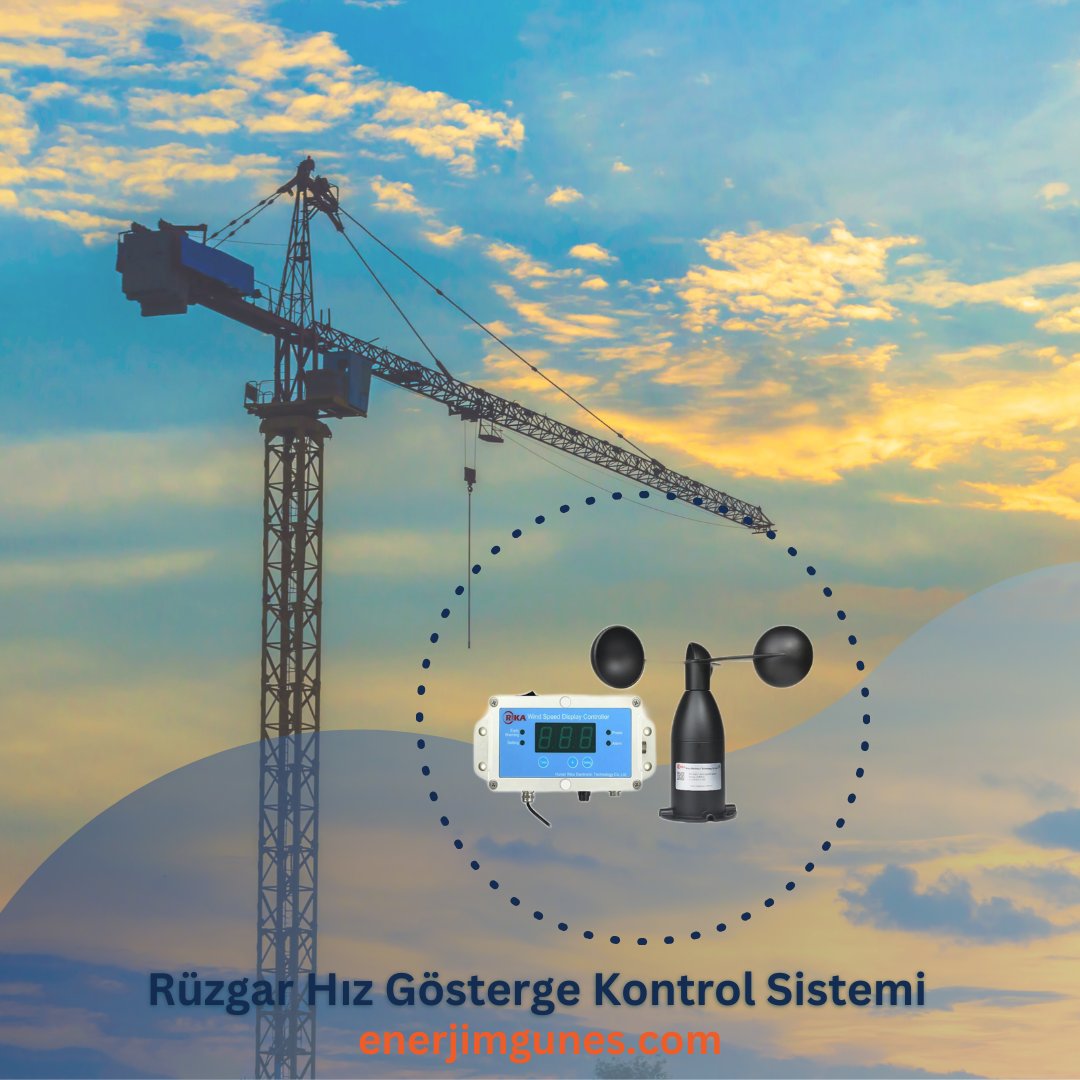 Kule Vinç Rüzgar Hızı Gösterge Kontrol Sistemi
Gerçek zamanlı rüzgar hızını gösterir
Panel üzerindeki butonlarla erken uyarı sistemi ve alarm değeri ayarlanabilir
enerjimgunes.com
+90 535 662 9199
#enerjimgüneş #tnaenerji  #rika #rikasensor #meteorolojiksensörler