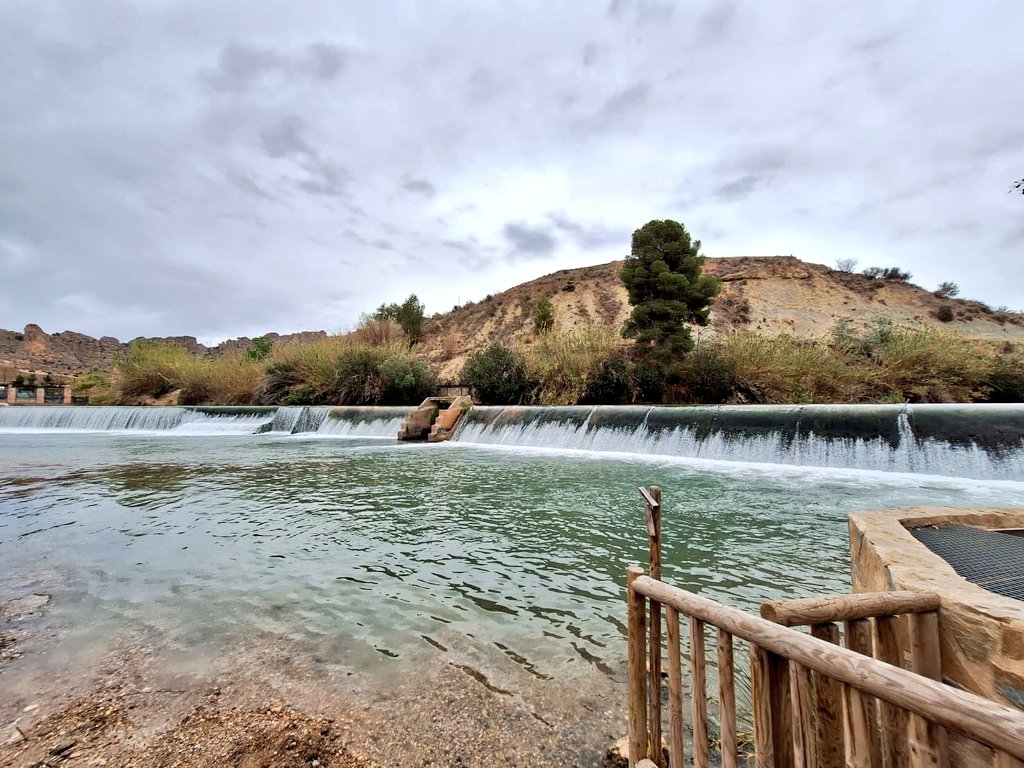 chsriosegura's tweet image. La @chsriosegura realiza acciones de mantenimiento en el azud de El Jarral en @AytoAbaran 
🌱 Retirada de caña invasiva
🐟 Acondicionamiento de la escala de peces del plan #RiverLink 
👥Zona de esparcimiento de la población
