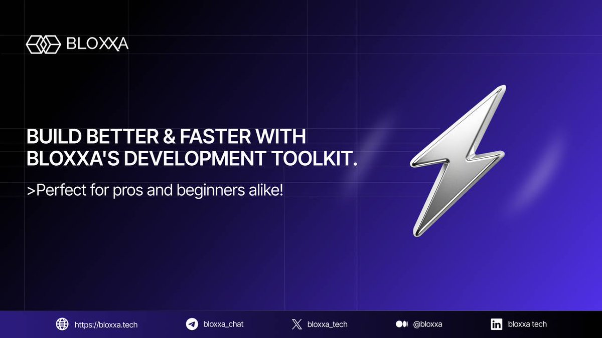 BloxxaWallet's tweet photo. Build better & faster with Bloxxa's development toolkit. Perfect for pros and beginners alike!
https://t.co/EdmOQigiA7
#Bloxxa #EasyBlockchain #Crypto #DeFi #BlockchainTechnology #Ethereum #BinanceSmartChain #TronNetwork" https://t.co/wKlvc3g9ik