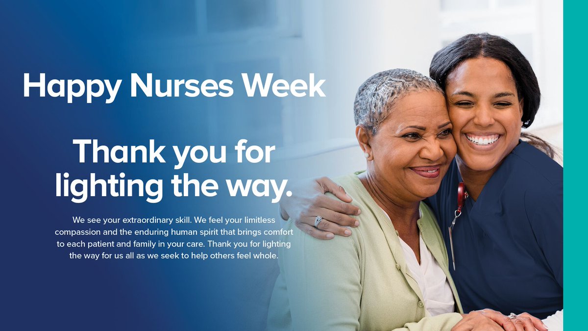 During Nurses Week, we want to extend a heartfelt thank you to all of our nurses. Your selflessness and commitment to our patients is a true embodiment of extending the healing ministry of Christ. Thank you for being a shining example of love and compassion. #NursesWeek
