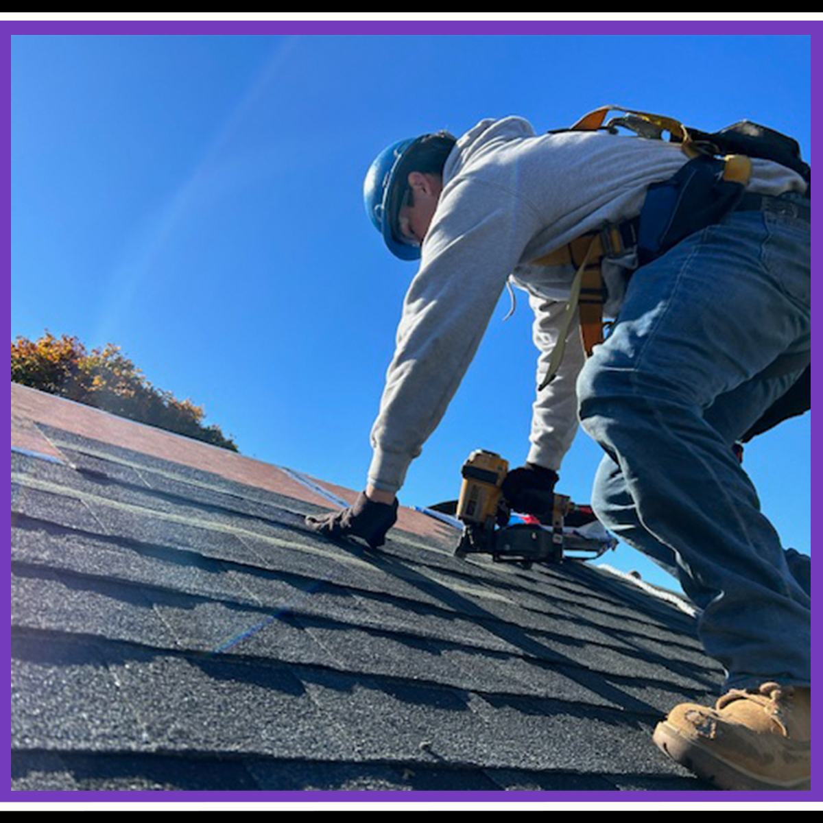 Our #carpentry students are reaching new heights in Career and Technical Education! 🔨  As part of this #construction #trade, students learn #roofing techniques through practical application. #WeAreShawsheen #ShawTechCTE #CTEisFutureReady