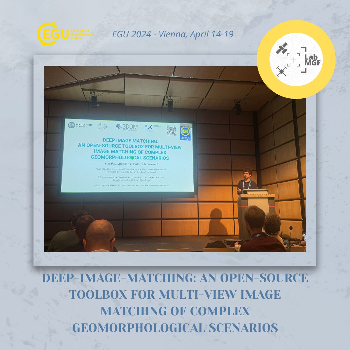 We're thrilled to share insights from a remarkable session presented by @francescoioli at #EGU2024.
With the integration of 3D imaging sensors and #ArtificialIntelligence techniques, we're unlocking new possibilities for geomorphometric analyses and process understanding.