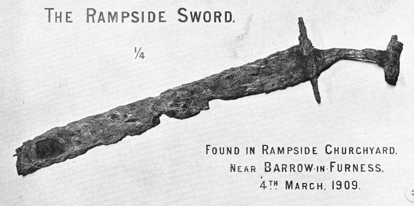 Rampside Sword is a significant archaeological find believed to be of Viking origin. It was discovered around 1854-5 by a gravedigger named William Jackson at Rampside Church. The sword was well corroded but still recognizable. It was about 12 inches long with a 3 inch guard and…