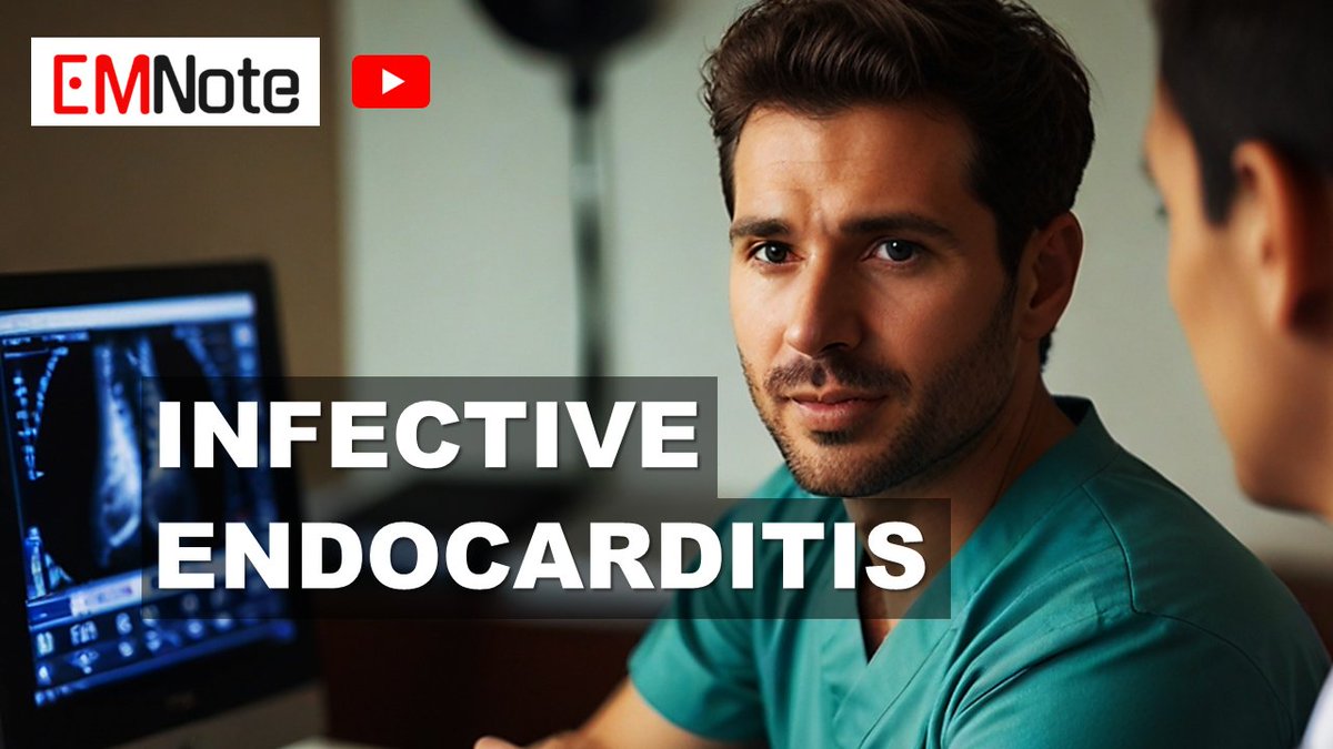 Infective Endocarditis. youtu.be/5wjaS-b46-k&li… IE is a serious infection of the endocardial surface of the heart, affecting the valvular or endothelial structures. Early diagnosis and appropriate management are crucial to prevent devastating complications.