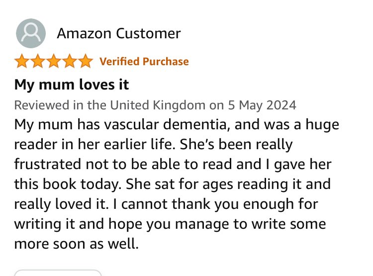 Another ⭐️⭐️⭐️⭐️⭐️ @AmazonUK review for looking back at … The Beatles, a Cognitive Book for people living with #dementia, created in collaboration with @alzheimerssoc! Have you got your copy? cognitivebooks.co.uk/buybooks