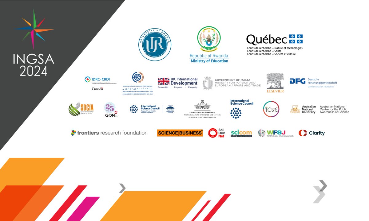 Our heartfelt gratitude goes out to the sponsors of #INGSA2024. Your commitment and support of our mission to advance evidence-based policies and foster global collaboration are essential in shaping a brighter future for science and innovation.