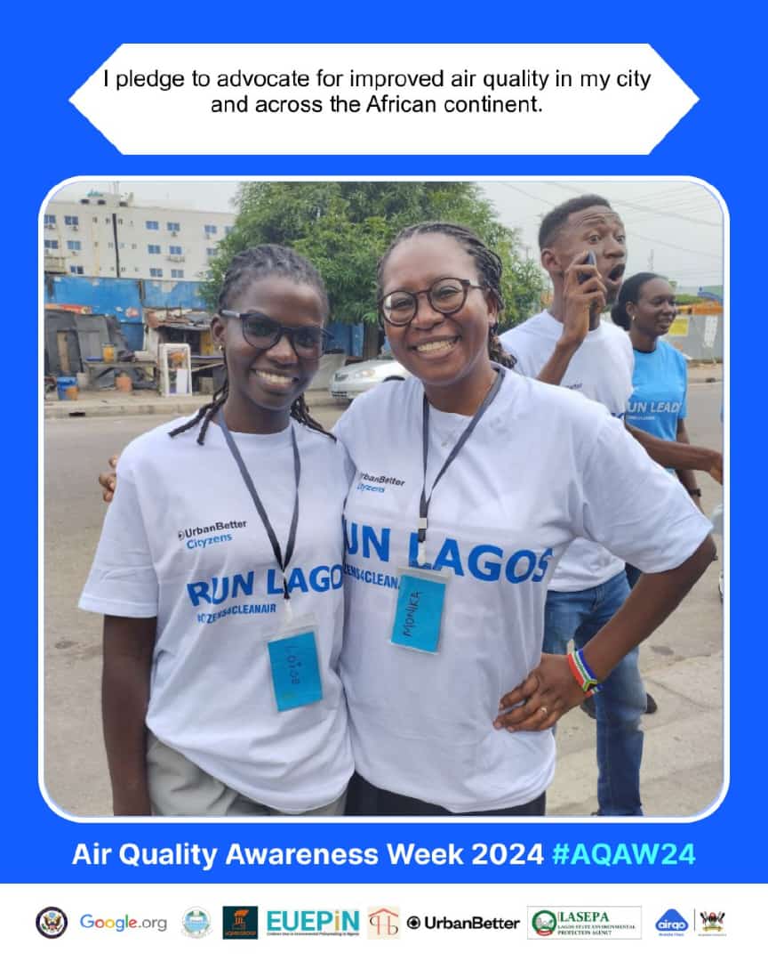This #AirQualityAwarenessWeek, I pledge to continue advocating for cleaner air across Africa. #AQAW2024 @EPAair @EPAairmarkets @AirQoProject @UrbanBetter