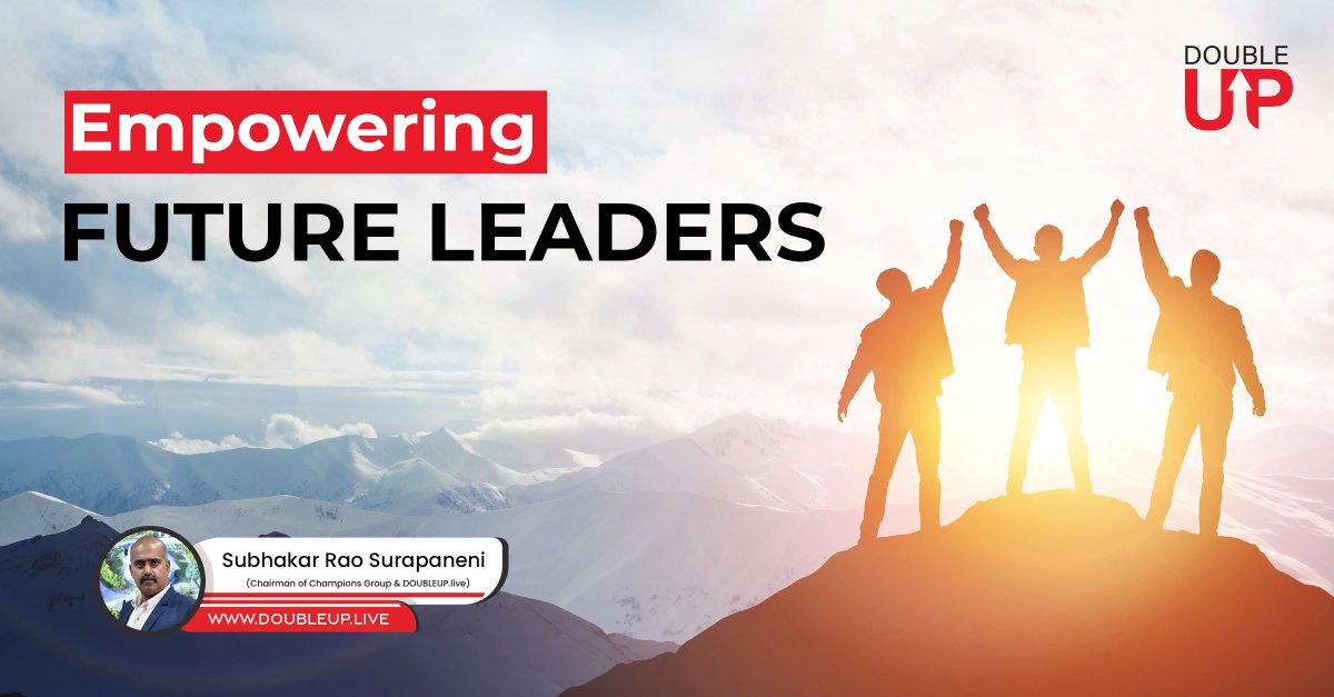 Leadership isn't about authority; it's about inspiring others. Everyone can lead with confidence. Empower future leaders, and create positive change. youtu.be/1IUi44IReb8 #LeadershipMindset #LeadWithPurpose #LeadershipInspiration #EmpowerFutureLeaders #DoubleUp #SubhakarRao